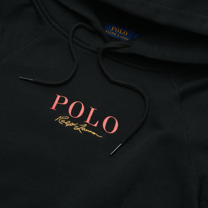 Женская толстовка Polo Ralph Lauren, цвет чёрный, размер S 211-846850-001 Iconic Logo And Signature Hoodie - фото 2