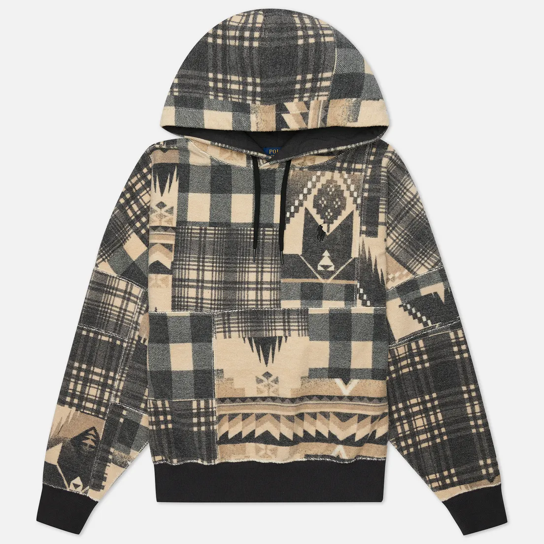 Polo Ralph Lauren Женская толстовка Patchwork Reverse Fleece Hoodie