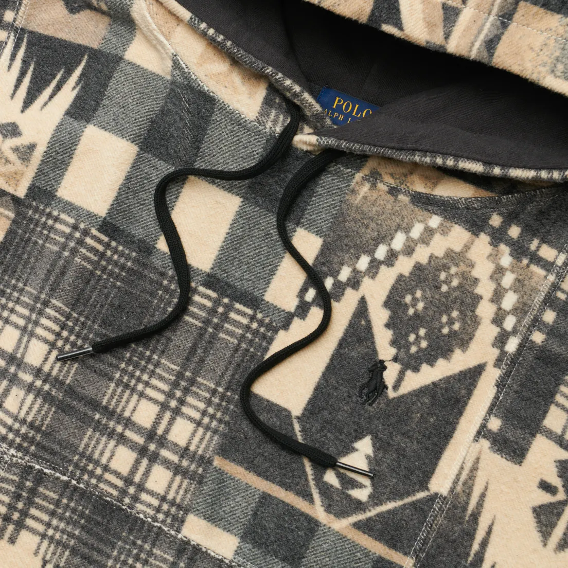 Polo Ralph Lauren Женская толстовка Patchwork Reverse Fleece Hoodie