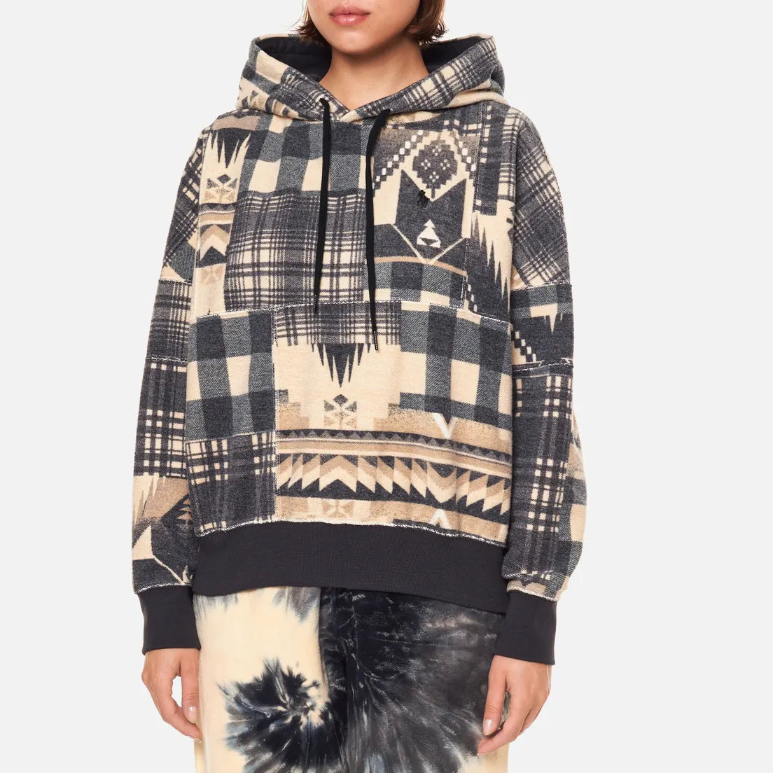 Polo Ralph Lauren Женская толстовка Patchwork Reverse Fleece Hoodie
