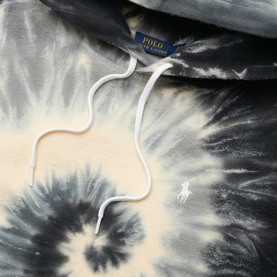 Женская толстовка Polo Ralph Lauren Spiral Tie-Dye Loopback Fleece Hoodie Grey Spiral Tie-Dye