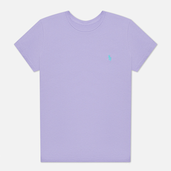Женская футболка Polo Ralph Lauren Essential Crew Neck Embroidered Pony Cruise Lavendar