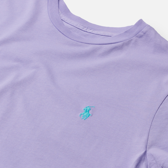 Женская футболка Polo Ralph Lauren Essential Crew Neck Embroidered Pony Cruise Lavendar