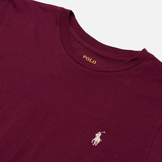 Женская футболка Polo Ralph Lauren Essential Crew Neck Embroidered Pony Monarch Red