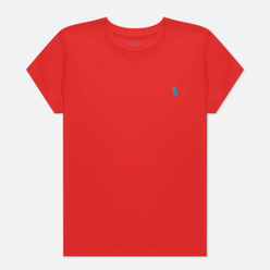 Женская футболка Polo Ralph Lauren Essential Crew Neck Embroidered Pony African Red
