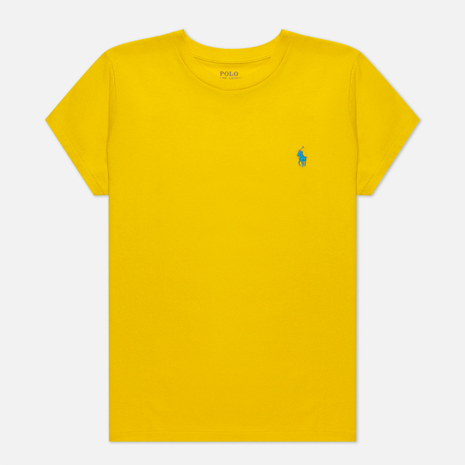 Женская футболка Polo Ralph Lauren, цвет жёлтый, размер M