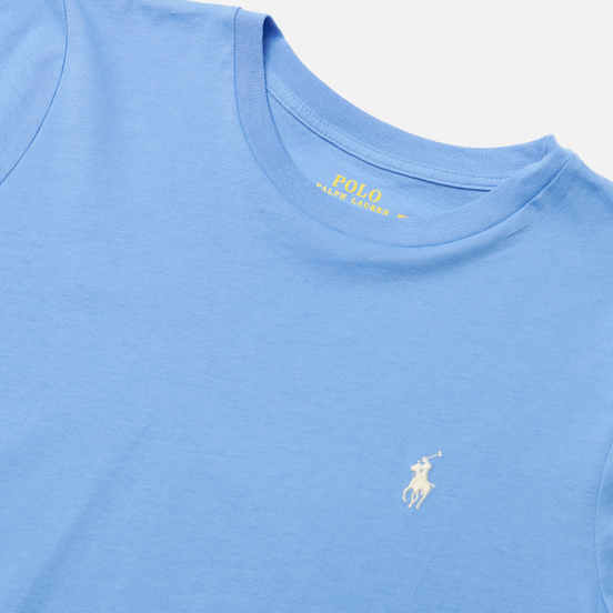 Женская футболка Polo Ralph Lauren Essential Crew Neck Embroidered Pony Summer Blue