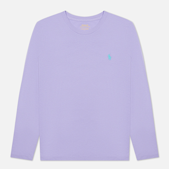 Женский лонгслив Polo Ralph Lauren Essential Crew Neck Embroidered Pony Cruise Lavendar