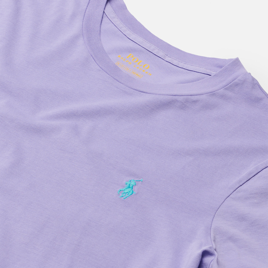 Женский лонгслив Polo Ralph Lauren Essential Crew Neck Embroidered Pony Cruise Lavendar