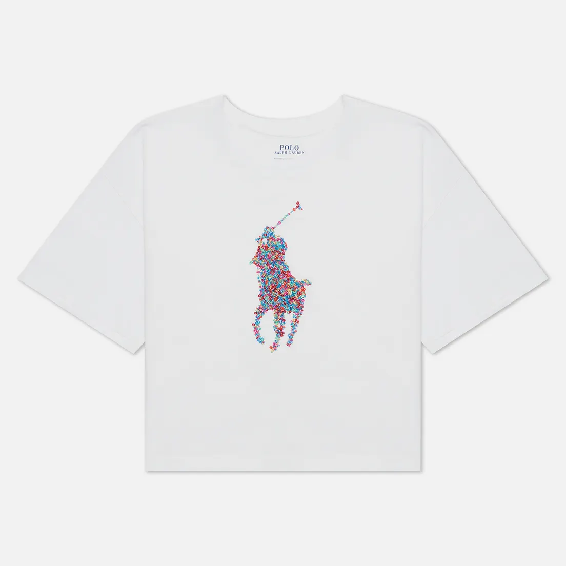 Polo Ralph Lauren Женская футболка Beaded Big Pony Crew Neck
