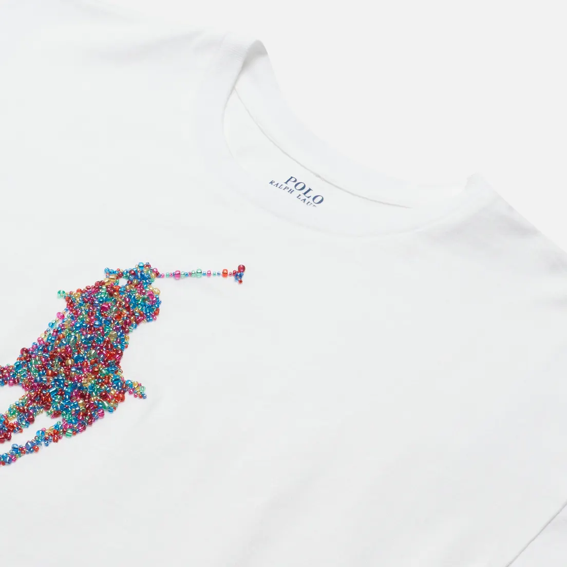 Polo Ralph Lauren Женская футболка Beaded Big Pony Crew Neck