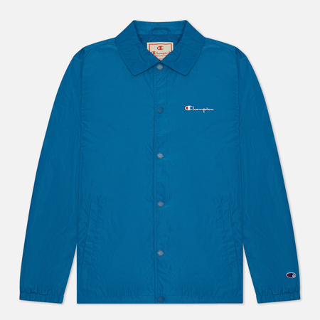 Мужская куртка Champion Reverse Weave Script Logo Coach, цвет голубой, размер S