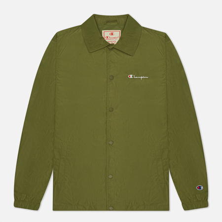 Мужская куртка Champion Reverse Weave Script Logo Coach, цвет оливковый, размер XL