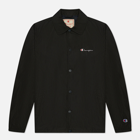 Мужская куртка Champion Reverse Weave Script Logo Coach, цвет чёрный, размер XXL