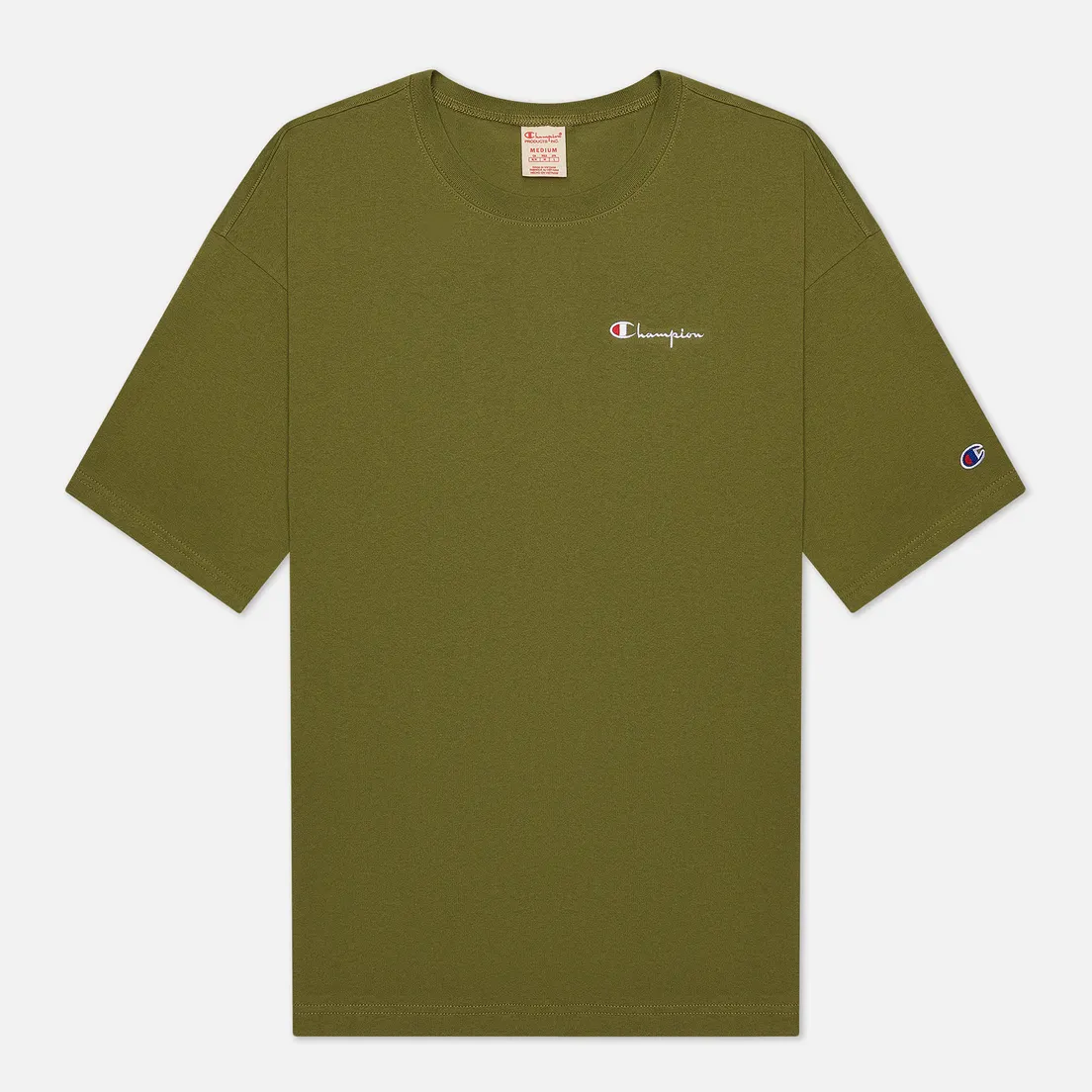 Champion Reverse Weave Мужская футболка Small Script Logo Muscle Fit