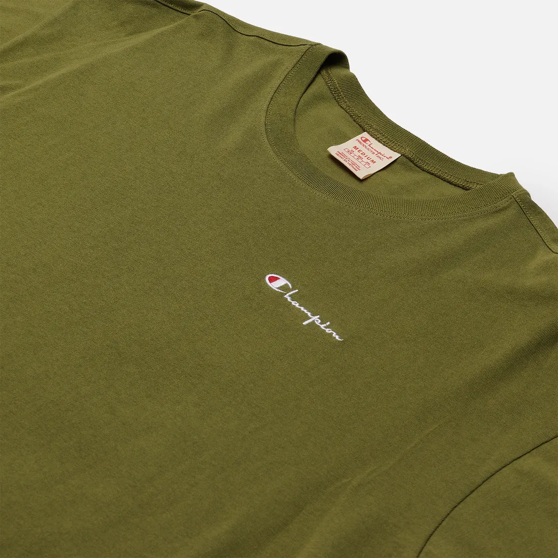 Champion Reverse Weave Мужская футболка Small Script Logo Muscle Fit
