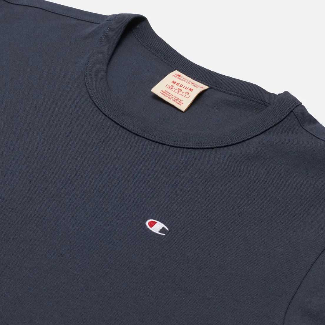 Champion Reverse Weave Мужская футболка Logo Chest & Sleeve Crew Neck