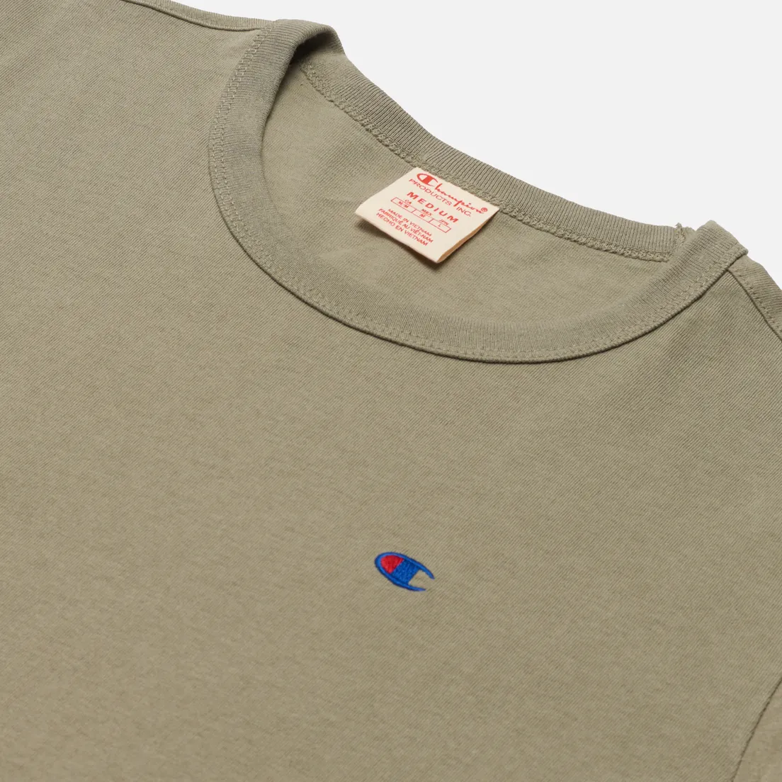Champion Reverse Weave Мужская футболка Logo Chest & Sleeve Crew Neck