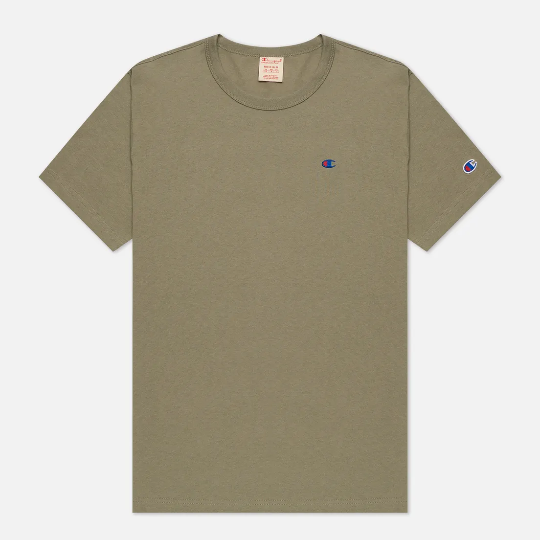 Champion Reverse Weave Мужская футболка Logo Chest & Sleeve Crew Neck