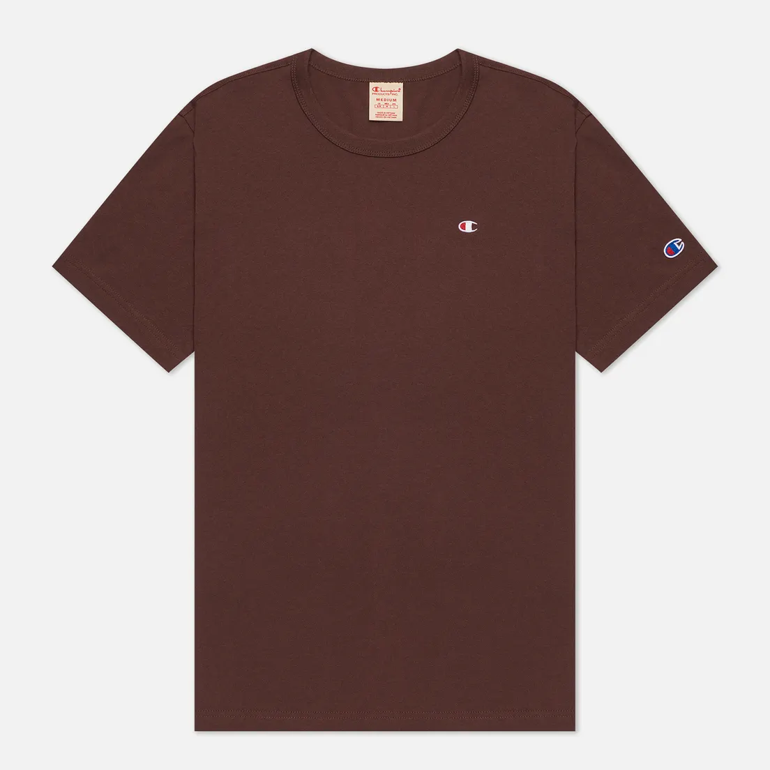 Champion Reverse Weave Мужская футболка Logo Chest & Sleeve Crew Neck