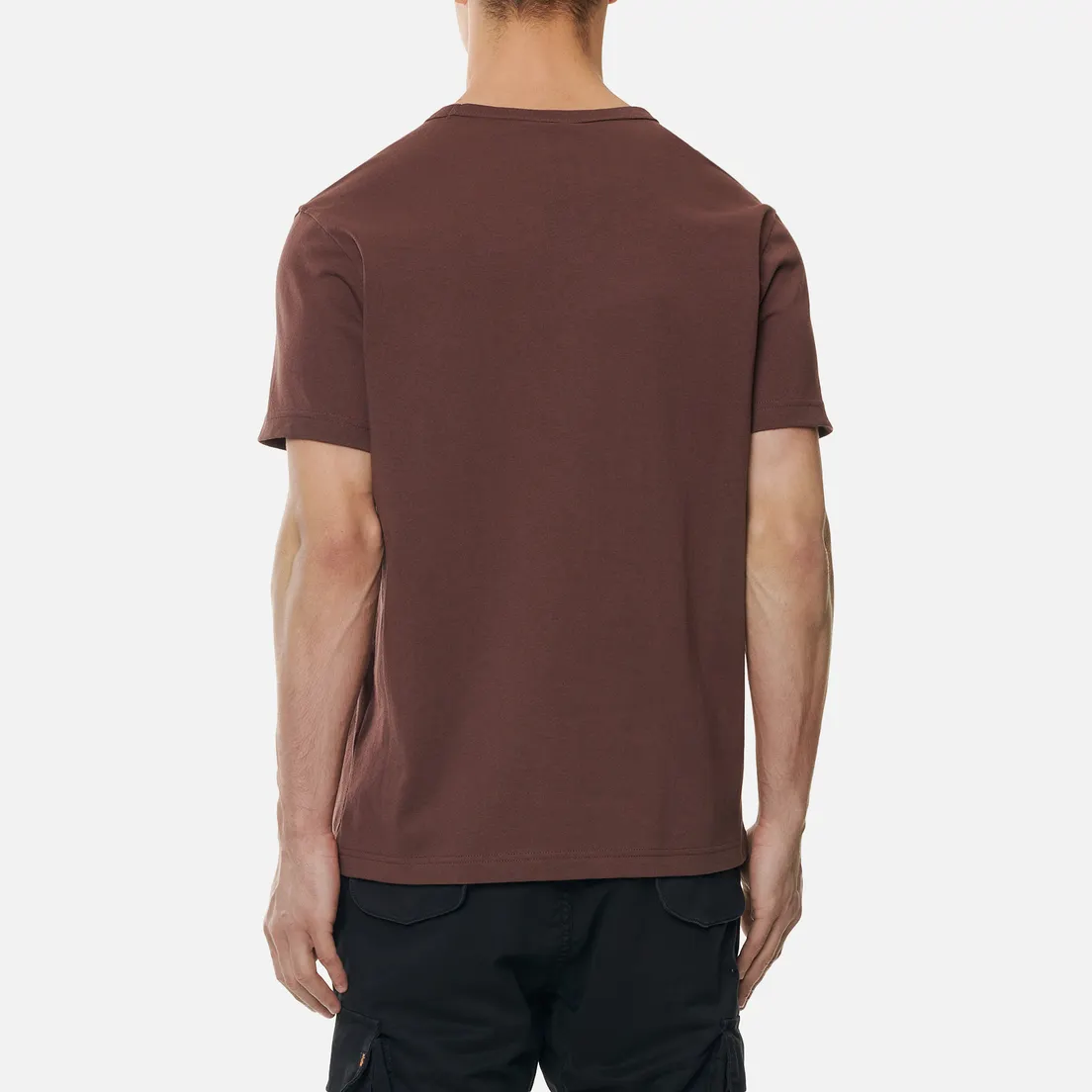 Champion Reverse Weave Мужская футболка Logo Chest & Sleeve Crew Neck