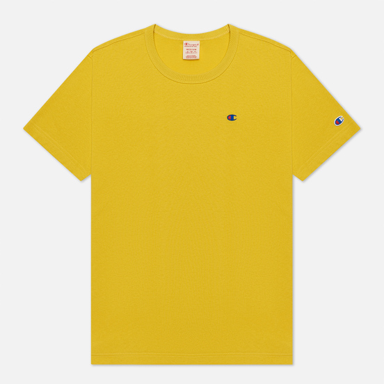 Мужская футболка Champion Reverse Weave Logo Chest & Sleeve Crew Neck Sunflower