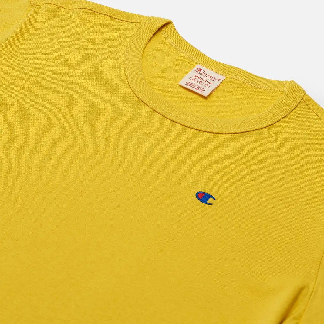 Champion Reverse Weave Мужская футболка Logo Chest & Sleeve Crew Neck