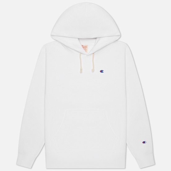 Мужская толстовка Champion Reverse Weave Logo Chest & Sleeve Hoodie White