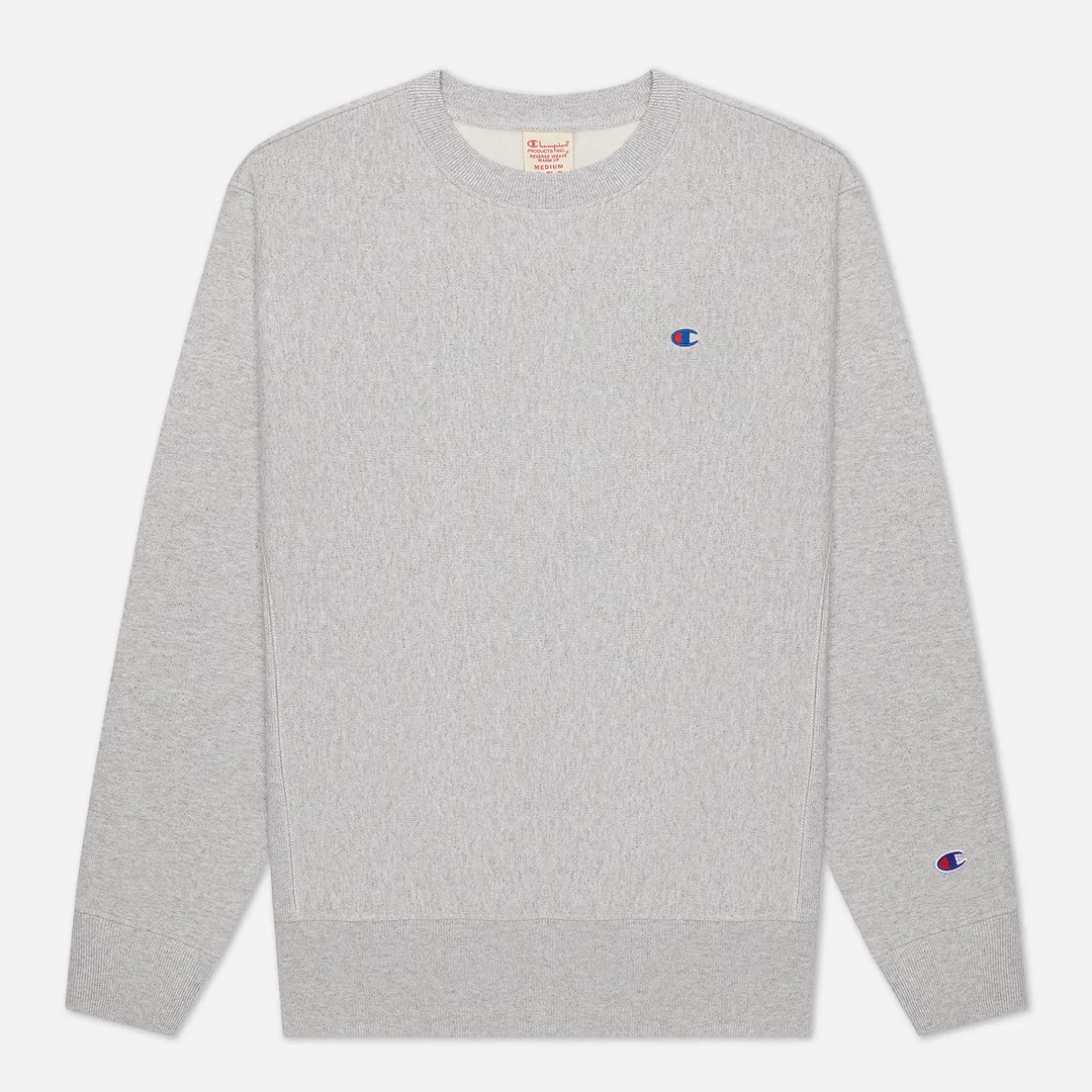 Champion Reverse Weave Мужская толстовка Logo Chest & Sleeve Crew Neck