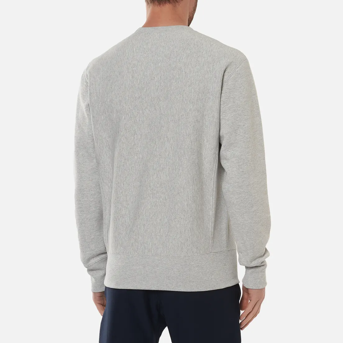 Champion Reverse Weave Мужская толстовка Logo Chest & Sleeve Crew Neck