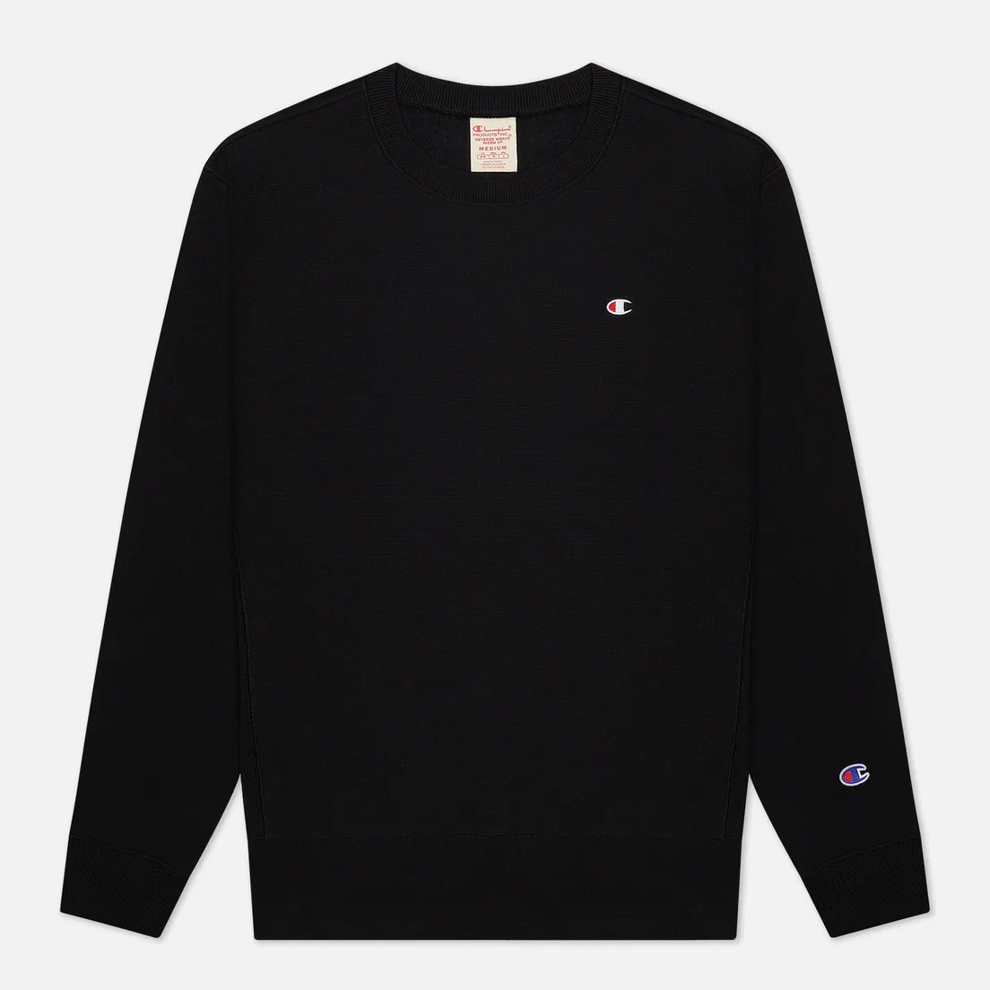 Champion Reverse Weave Мужская толстовка Logo Chest & Sleeve Crew Neck