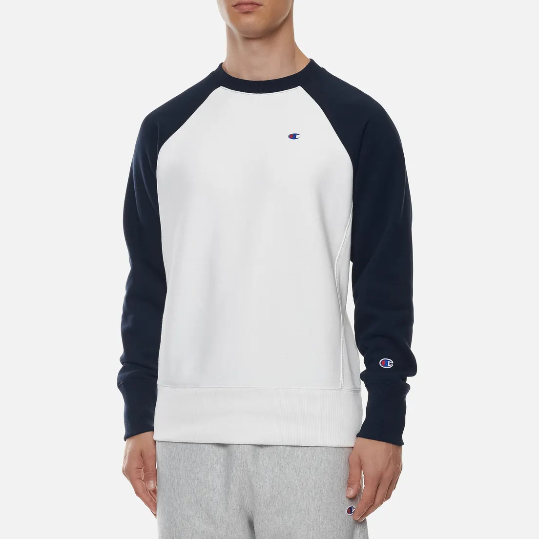 Champion Reverse Weave Мужская толстовка Colour Block Logo Chest And Sleeve