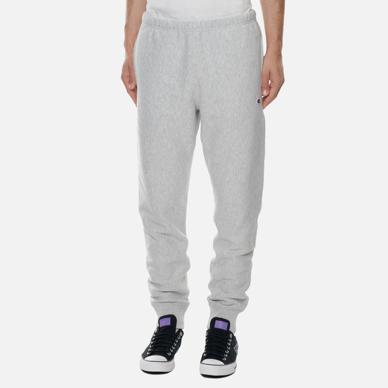 Мужские брюки Champion Reverse Weave Ribbed Cuffed Joggers Light Grey