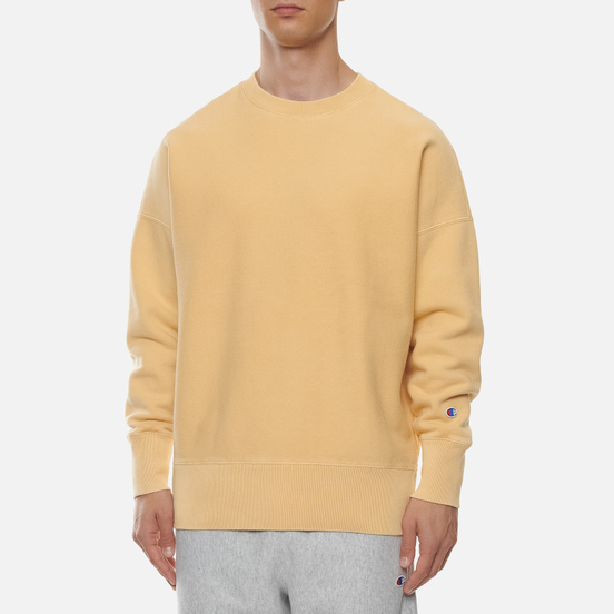 Мужская толстовка Champion Reverse Weave Garment Dye Crew Neck Ochre