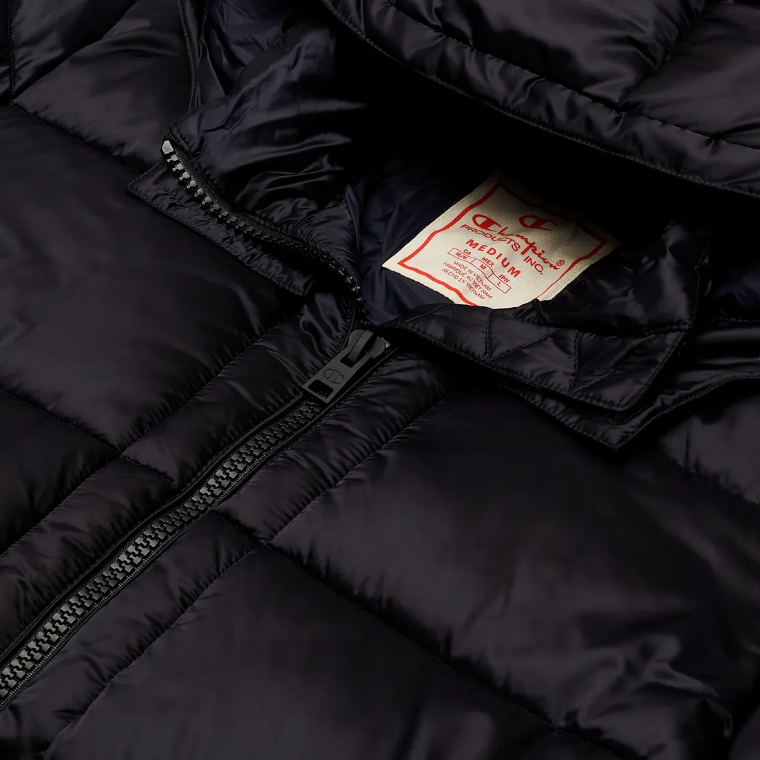 Champion Reverse Weave Мужской пуховик Zip-Up Padded Long Hooded
