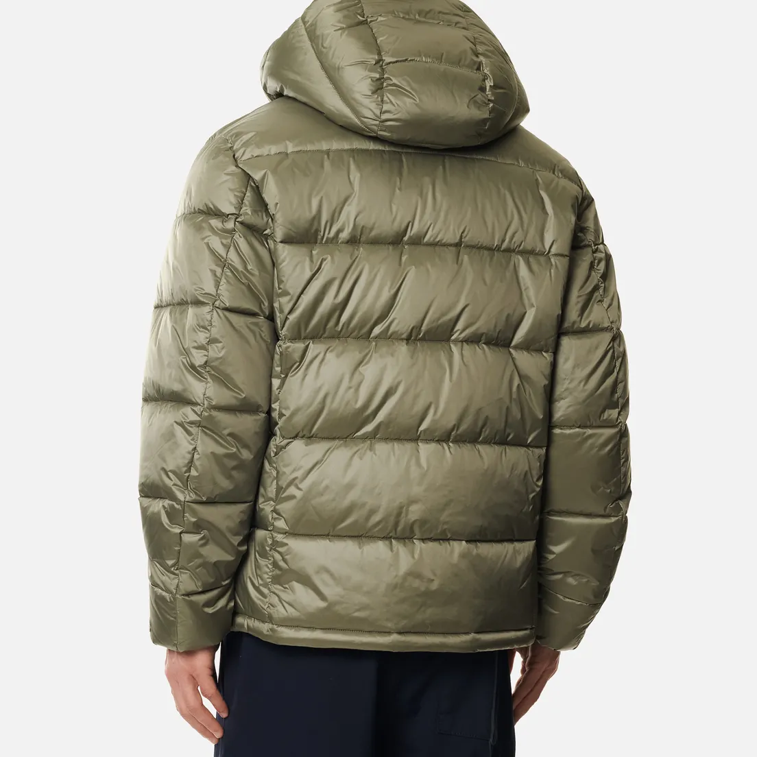 Champion Reverse Weave Мужской пуховик Water Repellent Shiny Nylon Hooded