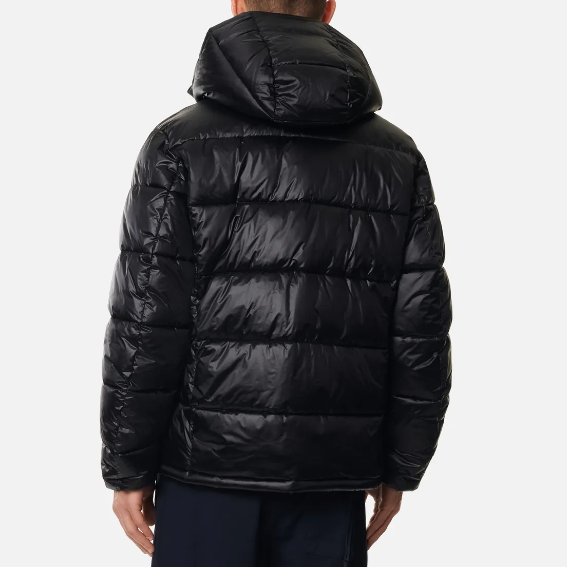 Champion Reverse Weave Мужской пуховик Water Repellent Shiny Nylon Hooded