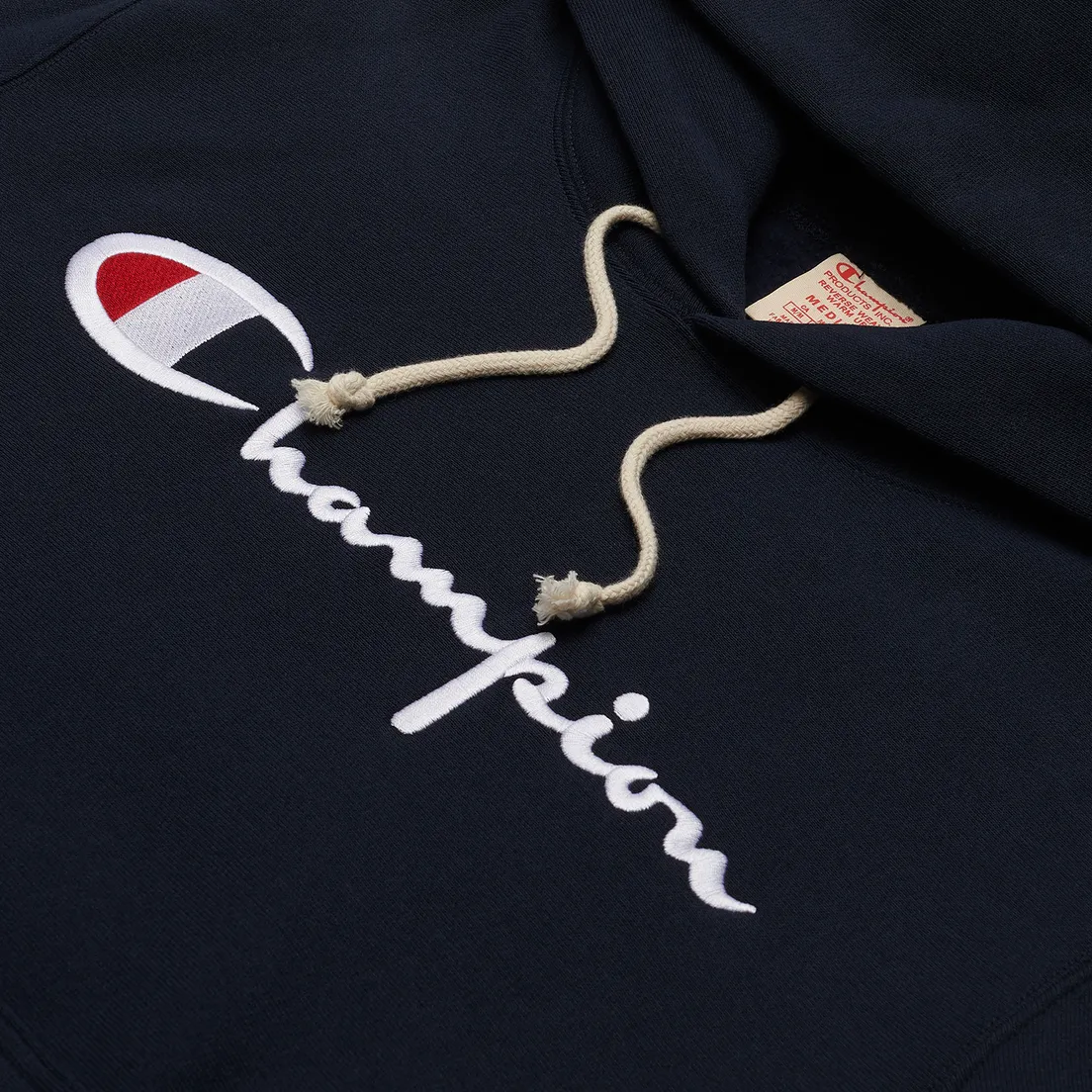 Champion Reverse Weave Мужская толстовка Big Script Hoodie