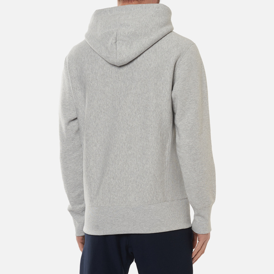 Мужская толстовка Champion Reverse Weave Big Script Hoodie Light Grey