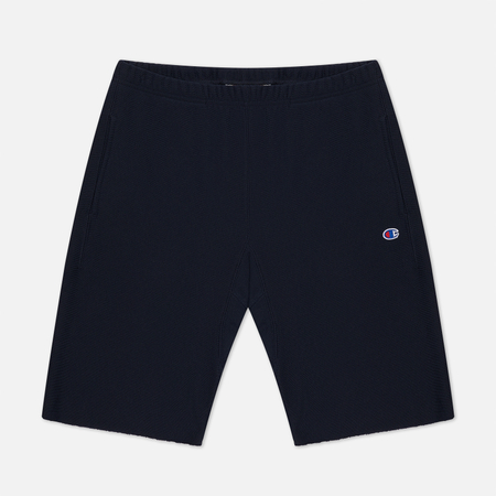Мужские шорты Champion Reverse Weave Long Bermuda Brushed Fleece, цвет синий, размер M