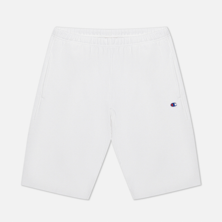 Мужские шорты Champion Reverse Weave Long Bermuda Brushed Fleece, цвет белый, размер L