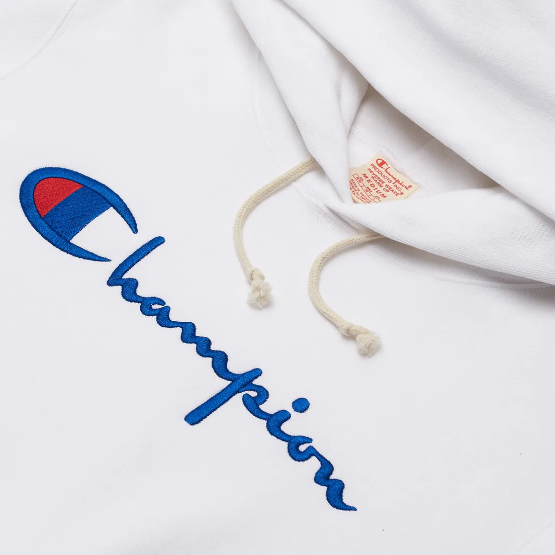 Champion Reverse Weave Мужская толстовка Big Script Chest & Logo Sleeve Hooded