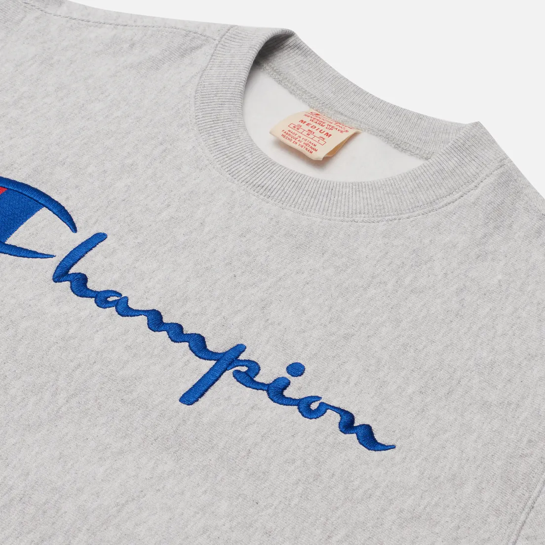 Champion Reverse Weave Мужская толстовка Script Logo Chest And C Logo Sleeve