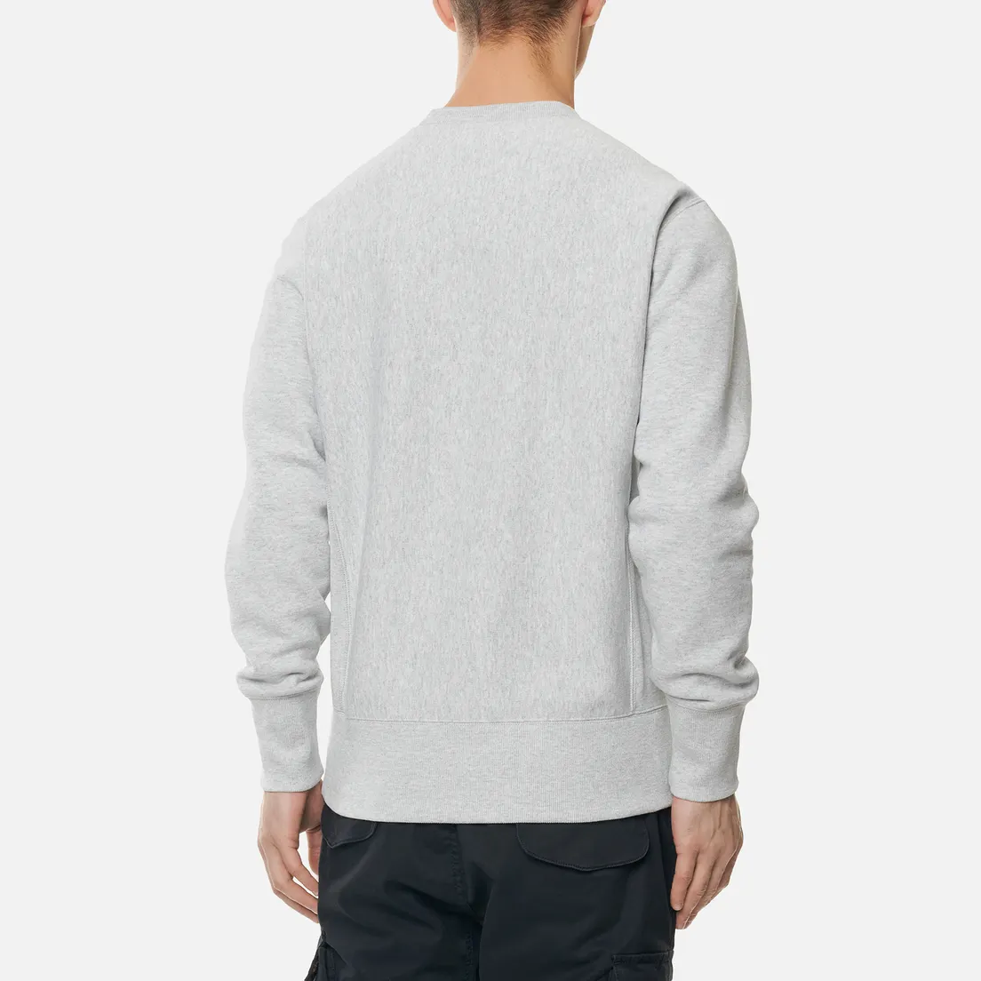Champion Reverse Weave Мужская толстовка Script Logo Chest And C Logo Sleeve