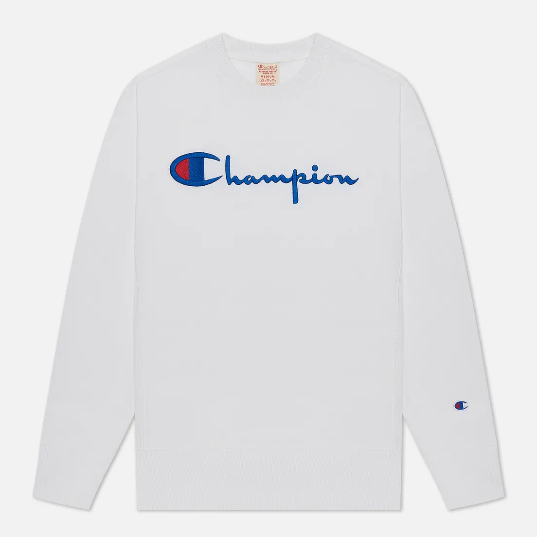 Champion Reverse Weave Мужская толстовка Script Logo Chest And C Logo Sleeve