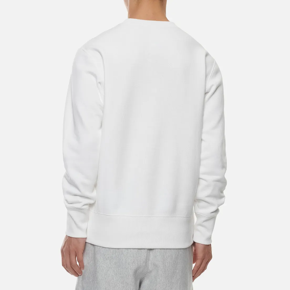 Champion Reverse Weave Мужская толстовка Script Logo Chest And C Logo Sleeve