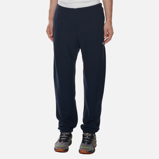 Мужские брюки Champion Reverse Weave Embroidered C Logo Joggers Dark Blue