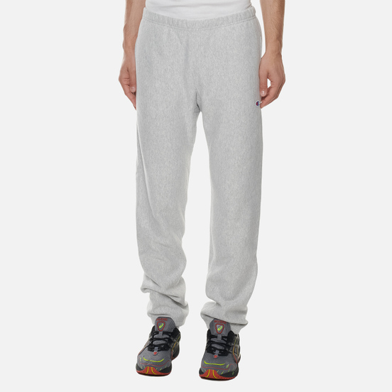 Мужские брюки Champion Reverse Weave Embroidered C Logo Joggers Light Grey