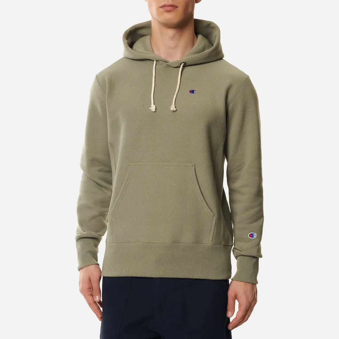 Champion Reverse Weave Мужская толстовка Small Logo Chest And Sleeve Hooded