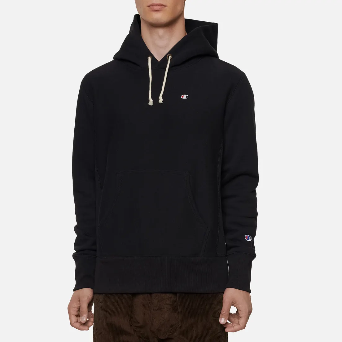 Champion Reverse Weave Мужская толстовка Small Logo Chest And Sleeve Hooded